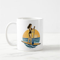 SUP Sunset Paddle | Blue Beach Paddleboard Graphic
