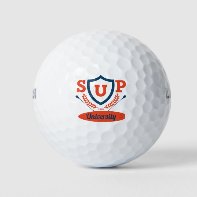 sup university golf balls (Front)