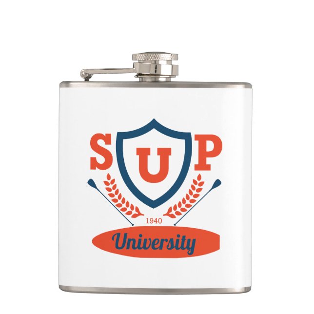 SUP university Hip Flask (Front)