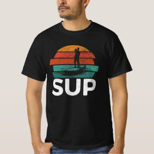 Sup Vintage Retro Stand Up Paddling Surfboard T-Shirt