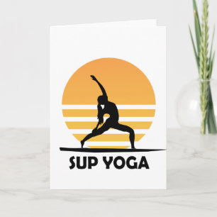 SUP Yoga Stand Up Paddling Card