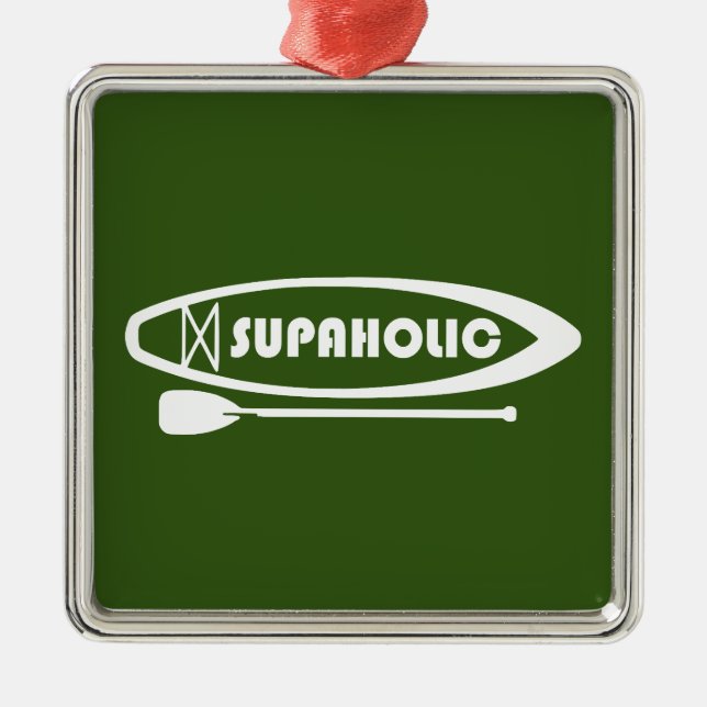 Supaholic Standup Paddleboarding Metal Ornament (Front)