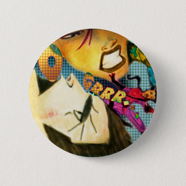 Super 6 Cm Round Badge (Front)