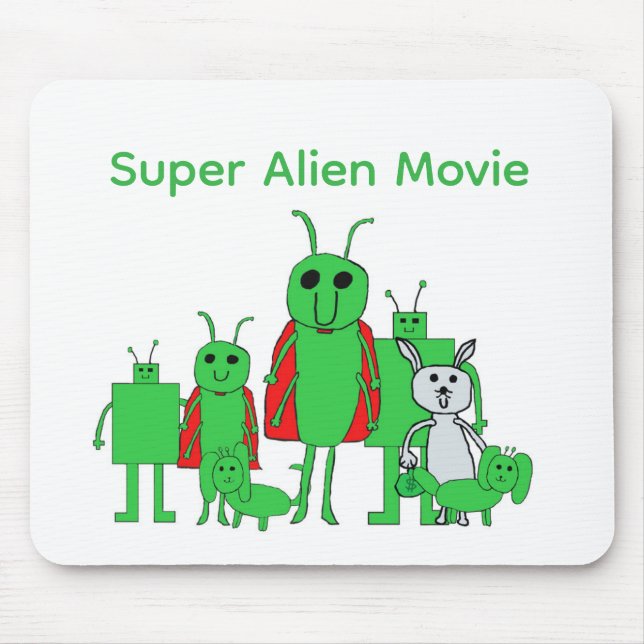 Super Alien Movie Full Character Mouse Pad (Front)