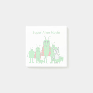 Super Alien Movie Full Character Post-it® Notes