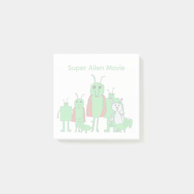 Super Alien Movie Full Character Post-it® Notes (Front)