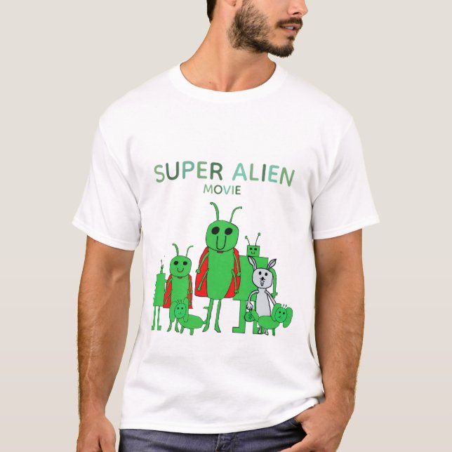 Super Alien Movie Tee w/Cast (Front)