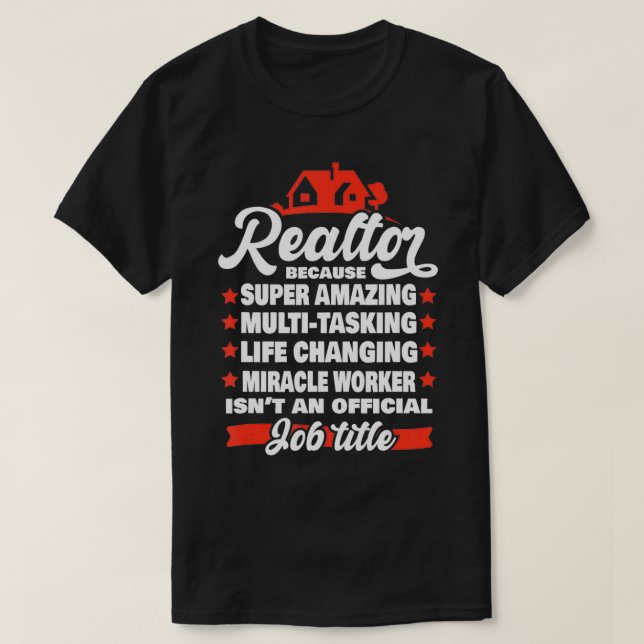 Super Amazing Real Estate Agent Women Men1  T-Shirt (Design Front)