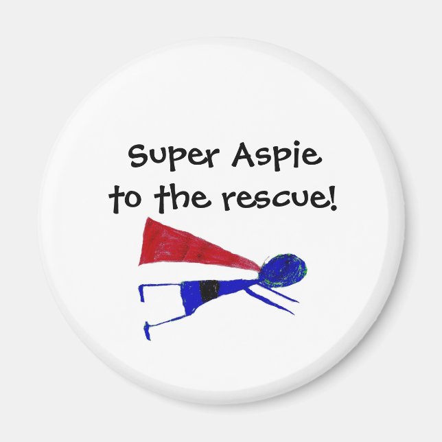 Super Aspie Magnet (Front)