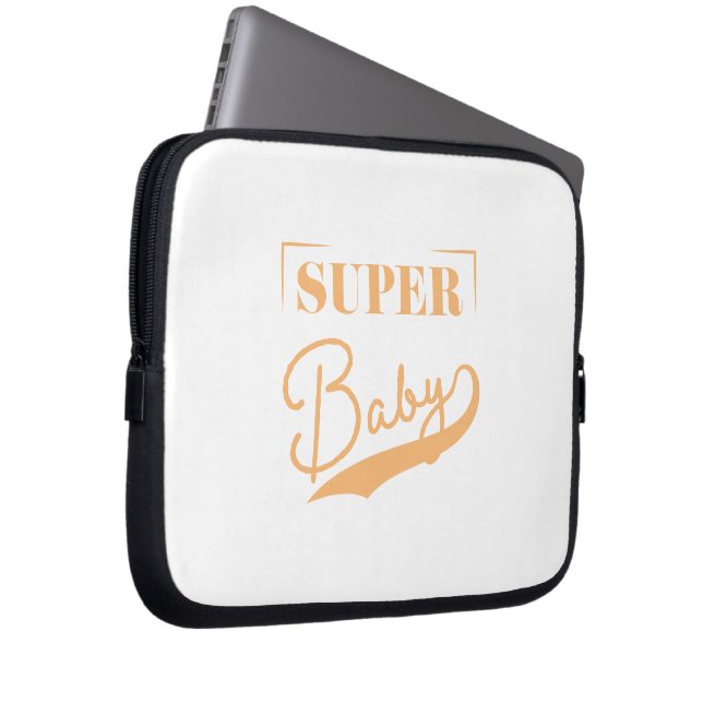 Super Baby Laptop Sleeve (Front Right)