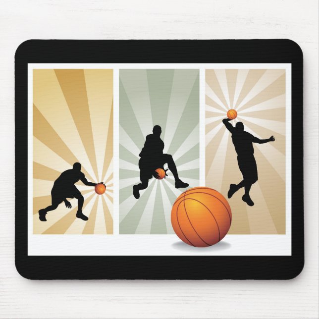 super-basketball mouse pad (Front)