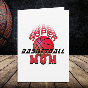 Super Basketball Mum Sporty Mother Mother`s Day Card