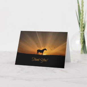 Super Beautiful Horse Thank You Card