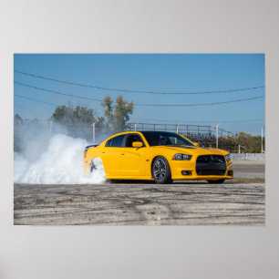 Super Bee Burnout Poster