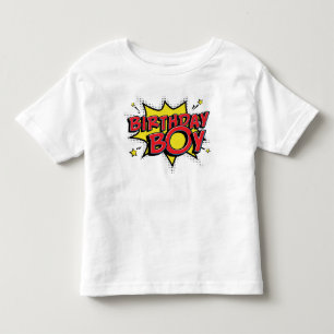 Super Birthday Hero - Boys Comic Birthday Shirt