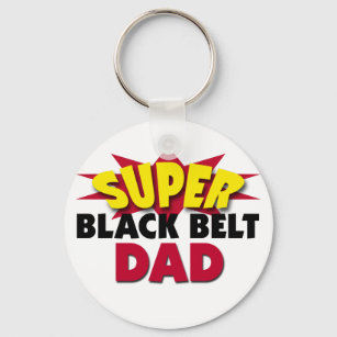 Super Black Belt Dad Key Ring