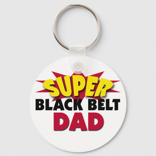 Super Black Belt Dad Key Ring (Front)