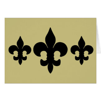 Super Black Fleur de lis
