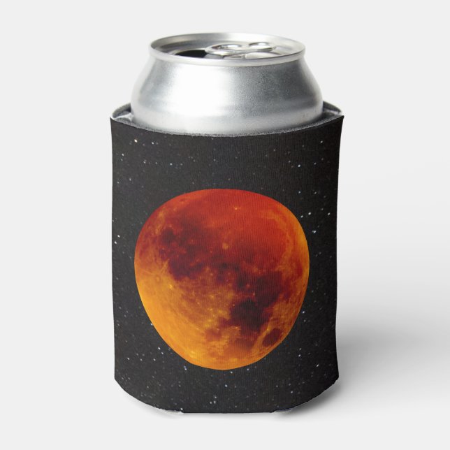 Super Blood Moon Eclipse 2019 Can Cooler (Can Front)