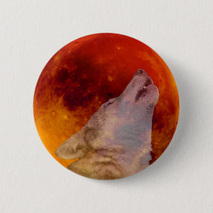 Super Blood Wolf Moon 2019 6 Cm Round Badge