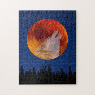 Super Blood Wolf Moon 2019 Jigsaw Puzzle