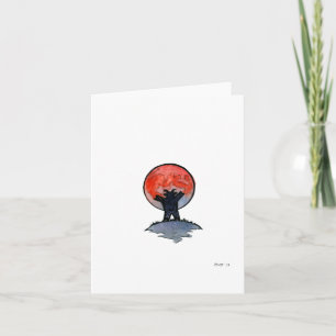 "Super Blue Blood Moon," blank greeting card
