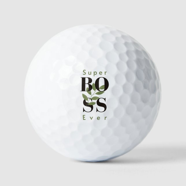 Super Boss Ever Golf Balls (Front)