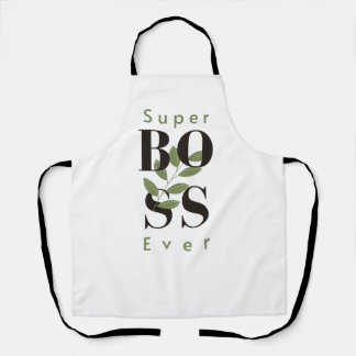 Super Boss Ever minimal style All-Over Print Apron