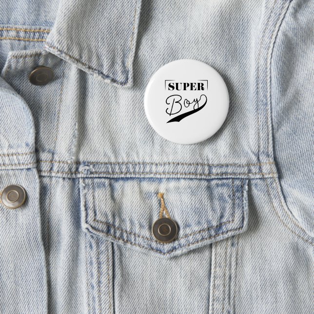 Super Boy 6 Cm Round Badge (In Situ)