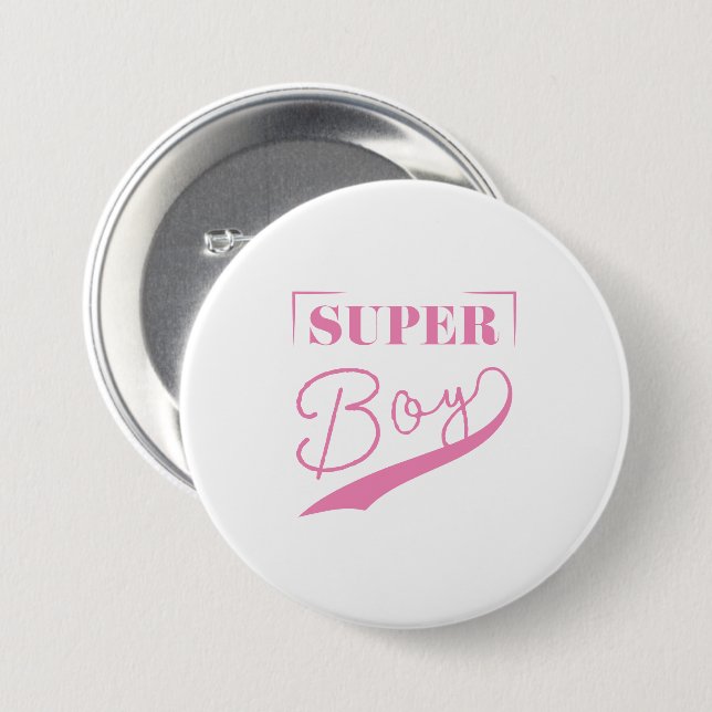 Super Boy 7.5 Cm Round Badge (Front & Back)