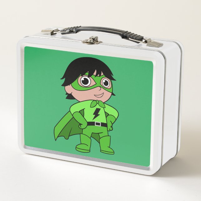 Super Boy Action Hero Metal Lunch Box (Front)