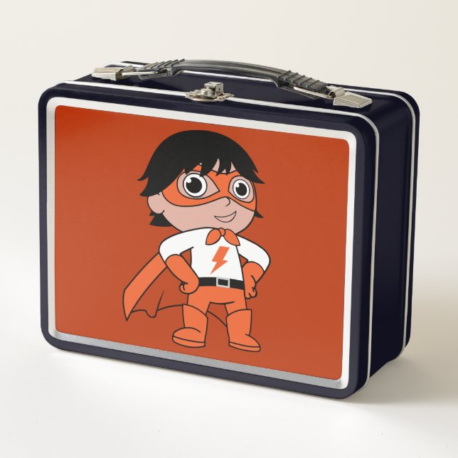 Super Boy Action Hero Metal Lunch Box (Front)