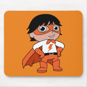 Super Boy Action Hero Mouse Pad