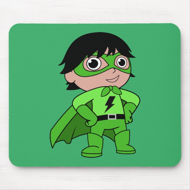 Super Boy Action Hero Mouse Pad (Front)