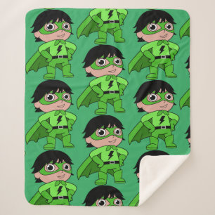 Super Boy Action Hero Sherpa Blanket