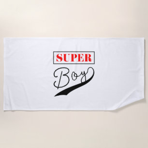 Super Boy  Beach Towel