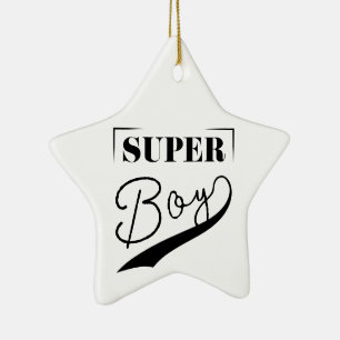 Super Boy Ceramic Ornament