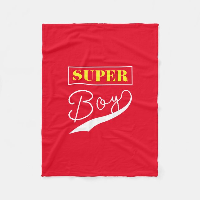 Super Boy  Fleece Blanket (Front)