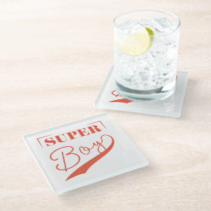Super Boy Glass Coaster