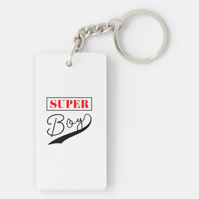 Super Boy  Key Ring (Back)