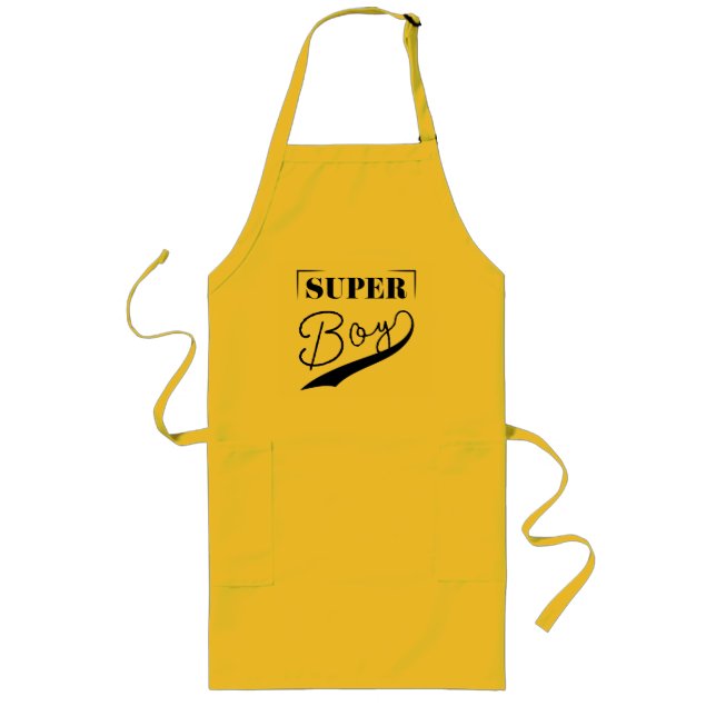 Super Boy Long Apron (Front)