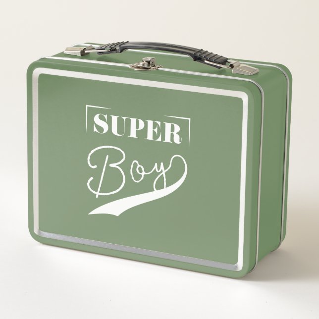 Super Boy Metal Lunch Box (Front)