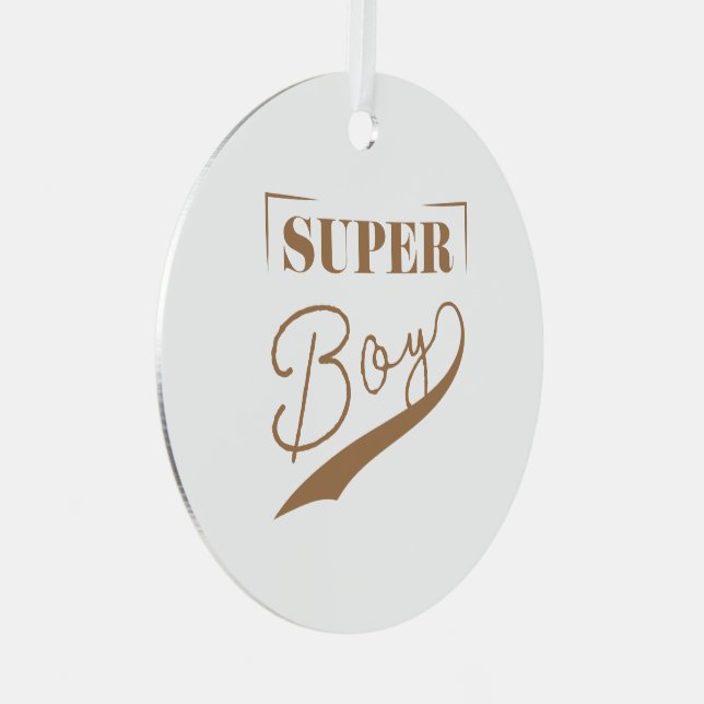Super Boy Metal Tree Decoration (Front Right)