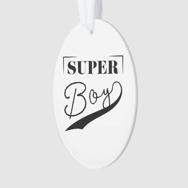 Super Boy Ornament (Front)