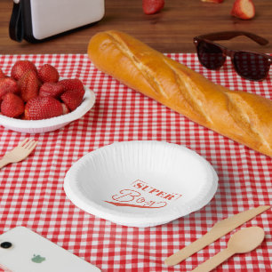Super Boy Paper Plate