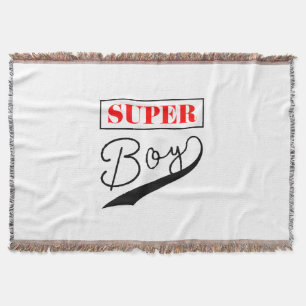 Super Boy  Throw Blanket