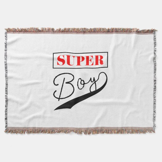 Super Boy  Throw Blanket (Front)