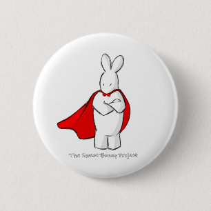 Super Bunny 6 Cm Round Badge