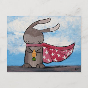 Super Bunny Postcard