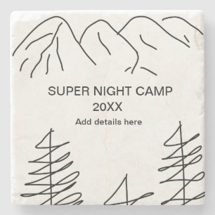 Super camp summer winter add name year travel vacc stone coaster